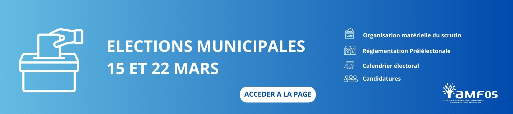 Elections municipales 15 et 22 mars